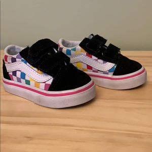 Toddler Rainbow Checkered Vans